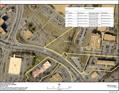 A map for the Millwood Ave. project to replace culverts and relocating utlities beneath Millwood Ave.